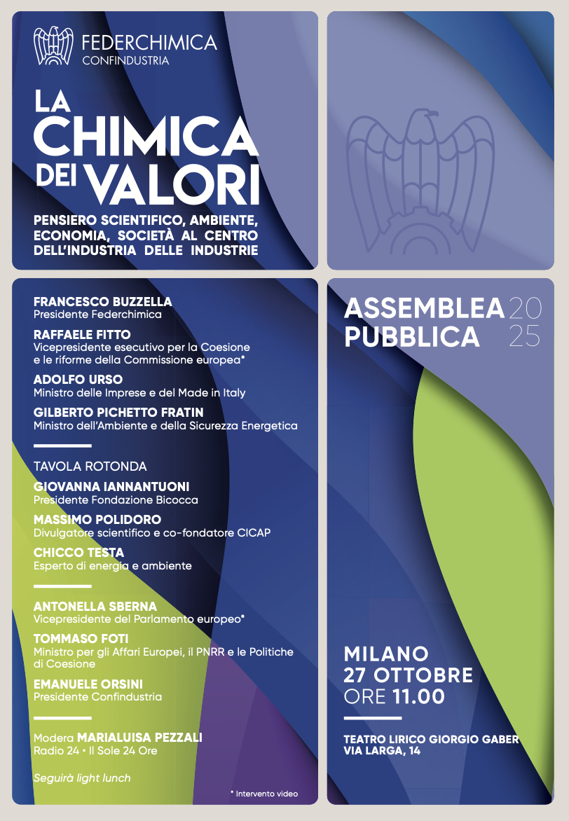 La chimica dei valori – Assemblea Pubblica Federchimica 2025